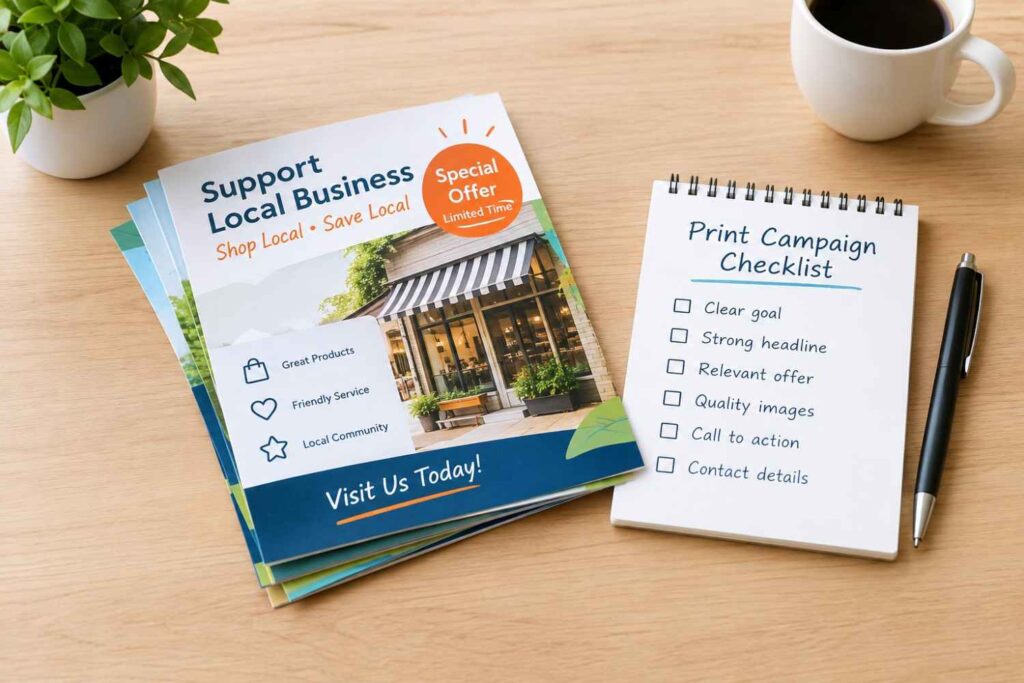 print campaign content